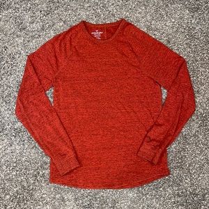 Orange American Eagle Active Flex Fit Long Sleeve